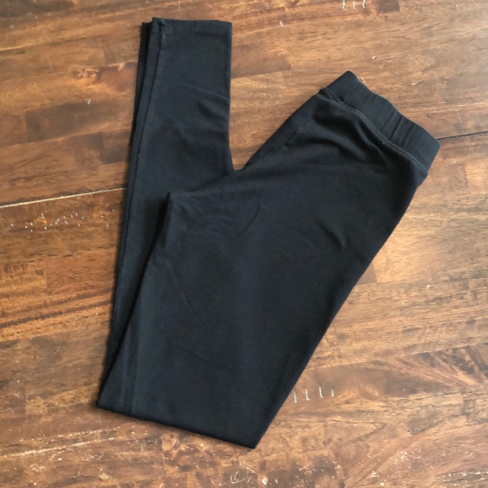 Nordstrom Women's Junior's Black Cotton Blend Stretchy Lounge Leggings Size S